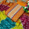 Qualityful Kashmiri cotton Printed Unstitched 100% Cotton Three Pieces for Women